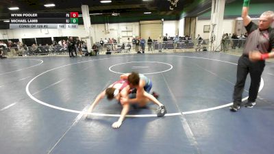 132 lbs Consi Of 128 #2 - Wynn Pooler, PA vs Michael Lamb, NJ