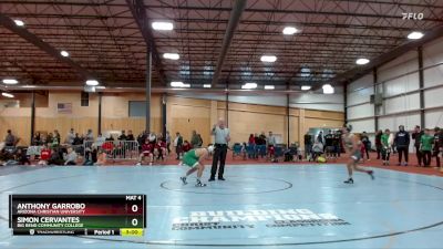 133 lbs Champ. Round 2 - Simon Cervantes, Big Bend Community College vs Anthony Garrobo, Arizona Christian University