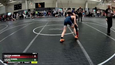 90 lbs Quarterfinal - Payton Ambrose, Panthers vs Lucas Kunkel, Mavericks