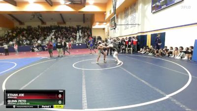 144 lbs Championship Back - Ethan Joe, Winslow vs Quinn Peto, Arizona Lutheran HS