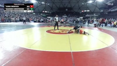 Girls 1B/2B/1A 170 Quarterfinal - Sonia Mendoza, Granger (Girls) vs Madisen Christensen, Royal (Girls)