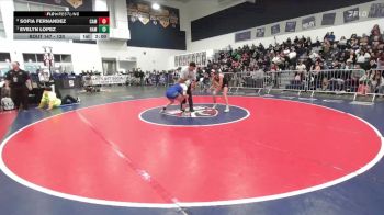 120 lbs Quarterfinal - Evelyn Lopez, Hamilton vs Sofia Fernandez, Camarillo