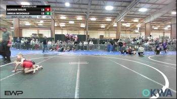 35 lbs Rr Rnd 1 - Dawson Wolfe, Elgin Wrestling vs Amelia Mcdonald, Elgin Wrestling