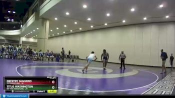 170 lbs Round 4 (10 Team) - Demitry Navarro, 212 Wrestling vs Titus Washington, Rip Tide Wrestling