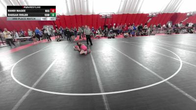 14U Girls - 105 lbs 5th Place Match - Raegan Risler, Victory School Of Wrestling vs Randi Magee, Wisconsin