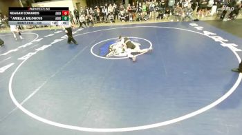 130 lbs 1st Place Match - Ariella Miloncus, Unattached vs Keagan Edwards, Unattached