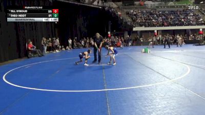 60 lbs Quarterfinal - Till Stroud, Edina Wresting Association vs Theo Heidt, Hudson Pirate Elite