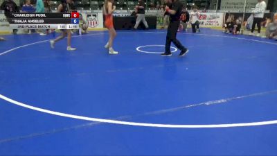 90 lbs 3rd Place Match - Charleigh Pudil, Big Game Wrestling Club vs Thalia Angeles
