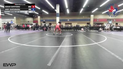 190 lbs Round Of 16 - Josiah Sathyaraj, Byron P. Steele High School Wrestling vs Andy Santamaria, Grind House Wrestling Academy
