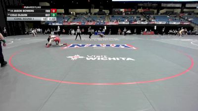 184 lbs Cons. Round 1 - Cole Olguin, Oklahoma City vs 14 Jason Bowers, Friends