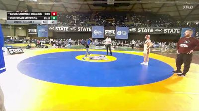 Boys 3A 144 lbs Cons. Round 5 - Christian McFeron, Walla Walla vs Eddie Cormier-Higgins, Enumclaw