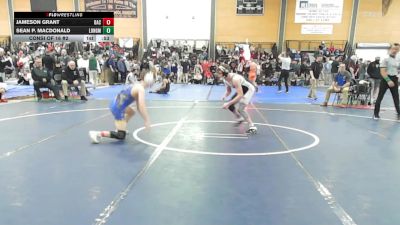 120 lbs Consi Of 16 #2 - Jameson Grant, Bacon Academy vs Sean P. MacDonald, Longmeadow