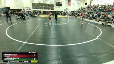 113-118 lbs Round 2 - Austin Esparza, Liberty Common vs Mason Raben, Windsor