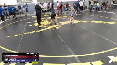 93 lbs Round 2 - Kevin Michael, Soldotna Whalers Wrestling Club vs Kael Prince, Juneau Youth Wrestling Club Inc.