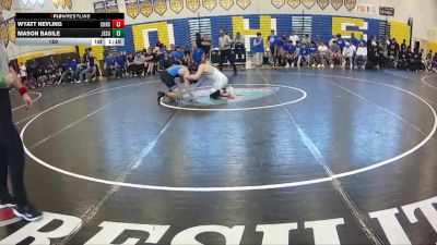 150 lbs Finals (8 Team) - Wyatt Nevling, Charlotte Hs vs Mason Basile, Jesuit