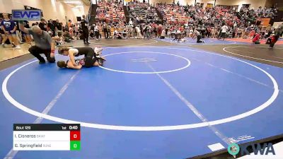 126 lbs Rr Rnd 3 - Iris Cisneros, Skiatook Youth Wrestling vs Gracie Springfield, Runestone