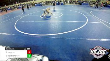 84 lbs Consolation - Grayson Lopez, Blanchard High School vs Chase Nombrana, TNTWC