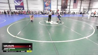 130 lbs Rd# 3 12:00pm Friday - Luke Holzer, Maryland GOLD vs James Katona, PA Blue