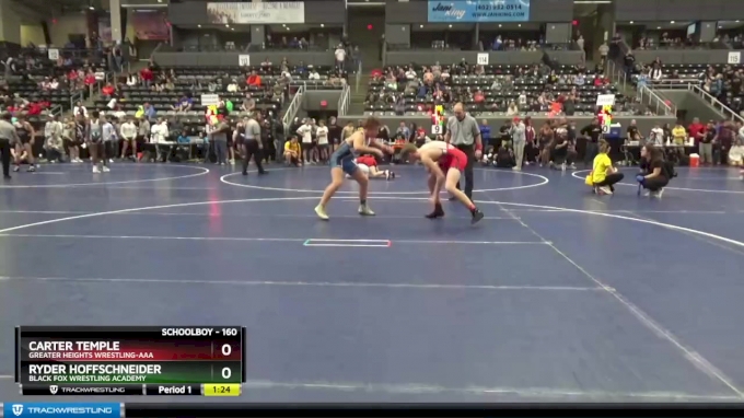 160 lbs Quarterfinal - Carter Temple, Greater Heights Wrestling-AAA vs ...