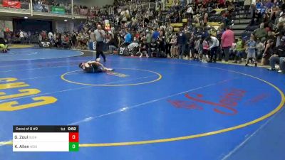 68 lbs Consi Of 8 #2 - Greyson Zoul, Buckeye vs KJ Allen, Neighborhood WC