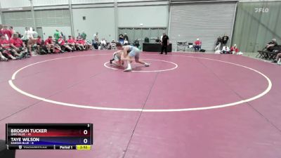 157 lbs Quarters & 1st Wb (16 Team) - Brogan Tucker, Ohio Blue vs Taye Wilson, Kansas Blue