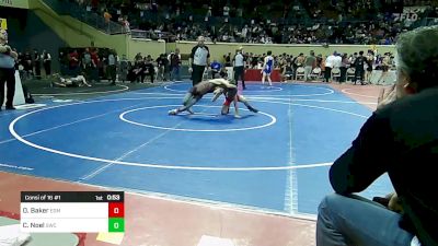 84 lbs Consi Of 16 #1 - Oliver Baker, Edmond Memorial vs Chase Noel, Saint's Wrestling Club