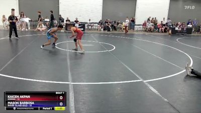 106 lbs Round 1 (6 Team) - Kaicen Akpan, Kansas vs Mason Barbosa, Rhode Island Gold