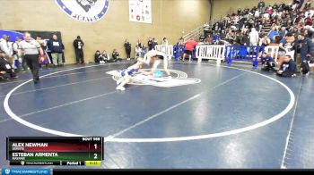 126 lbs Cons. Round 4 - Alex Newman, Servite vs Esteban Armenta, Mayfair