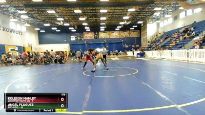 175 lbs Round 1 (8 Team) - Angel Pluguez, Buchholz vs Koleson Manley, Lake Mary Militia WC