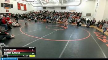 120 lbs Quarterfinal - Bridger Burrows, Laurel vs Gavin Nedens, Huntley Project