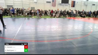 70 lbs Semifinal - Kallum Hanson, Dolores Bears vs Dom Rodriguez, Faito Wc