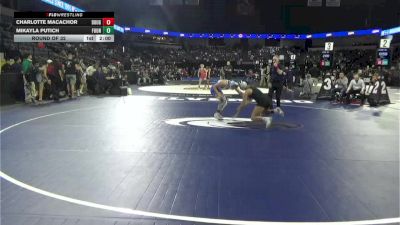 115 lbs Round Of 32 - Charlotte Macachor, Dougherty Valley (NC) vs Mikayla Putich, Fountain Valley (SS)