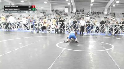 132 lbs Rr Rnd 2 - Shane Shuster, NC United Select - HSB vs Brice Woodruff, BlueWave - HSB