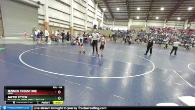 84 lbs Champ. Round 1 - Jacob Pyfer, West Valley Yakima Wrestling Club vs Jenner Freestone, Utah