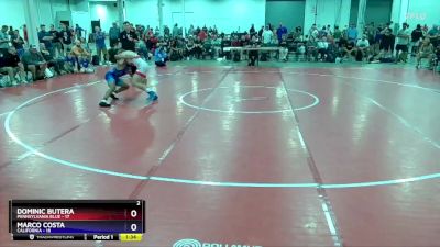 130 lbs Placement Matches (8 Team) - Dominic Butera, Pennsylvania Blue vs Marco Costa, California