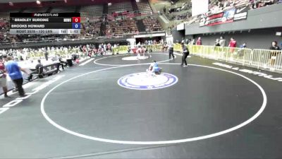 120 lbs Quarters - Bradley Burdine, Mad Dawg Wrestling Club vs Brooks Howard