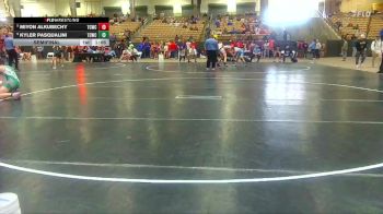 115 lbs Semifinal - Kyler Pasqualini, Williamson Co Wrestling Club vs Miyon Alkubechy, Team Clarksville TCWC