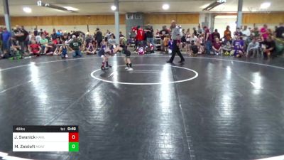 48 lbs Consi Of 8 #2 - Jett Swanick, Hawley vs Mason Zeisloft, Montoursville