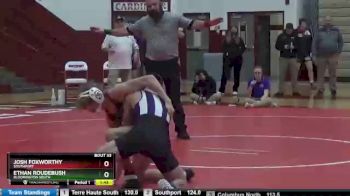 132 lbs Semifinal - Ethan Roudebush, Bloomington South vs Josh Foxworthy, Southport