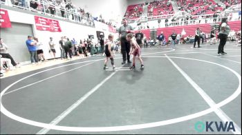 52 lbs Quarterfinal - Wyatt Wylie, Tuttle Wrestling vs Jasper McKisson, Perry Wrestling Academy