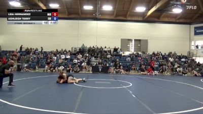 160 lbs Cons. Round 2 - Leia Hernandez, Menlo Oak Squad vs Ashliegh Terry, Cuesta