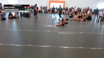 100 lbs Round 2 (4 Team) - Carson Robertson, Team Palmetto Purple vs Jenevy Olalde, NC Girls Wrestling Club