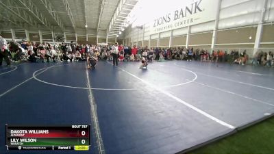 125 lbs Cons. Round 5 - Lily Wilson, Wasatch vs Dakota Williams, Altamont