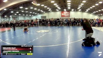 70 lbs 3rd Place Match - Benjamin Riley, Warrior Youth Wrestling vs Johannes Miranda, Nova WC