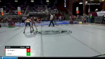 3A-120 lbs Cons. Round 1 - Weston Angell, Star Valley vs Jacob Cook, Green River