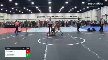 170 lbs Prelims - Nathan Ridgley, PA vs Caleb Campos, NC