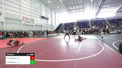 122 lbs Rr Rnd 2 - Benjamin Ferguson, Rancho Bernardo WC vs Damian Santana, Yucaipa Thunder WC
