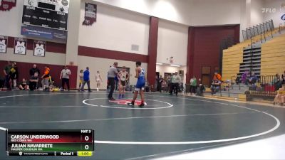 97-105 lbs 1st Place Match - Julian Navarrete, Maurer Coughlin WA vs Carson Underwood, Red Cobra WA