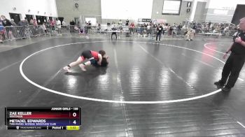 135 lbs Round 3 - Zae Keller, Wisconsin vs Metadel Edwards, Two Rivers Womens Wrestling Club