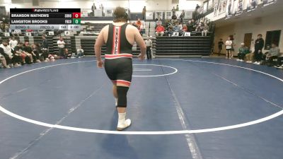 285 lbs 2nd Wrestleback (16 Team) - Branson Mathews, Sonoraville vs Langston Brooks, Franklin County